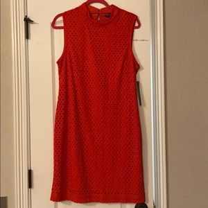 Sharagano red dress